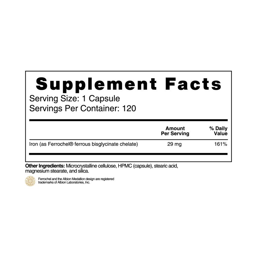 Iron Prime Supplement Facts