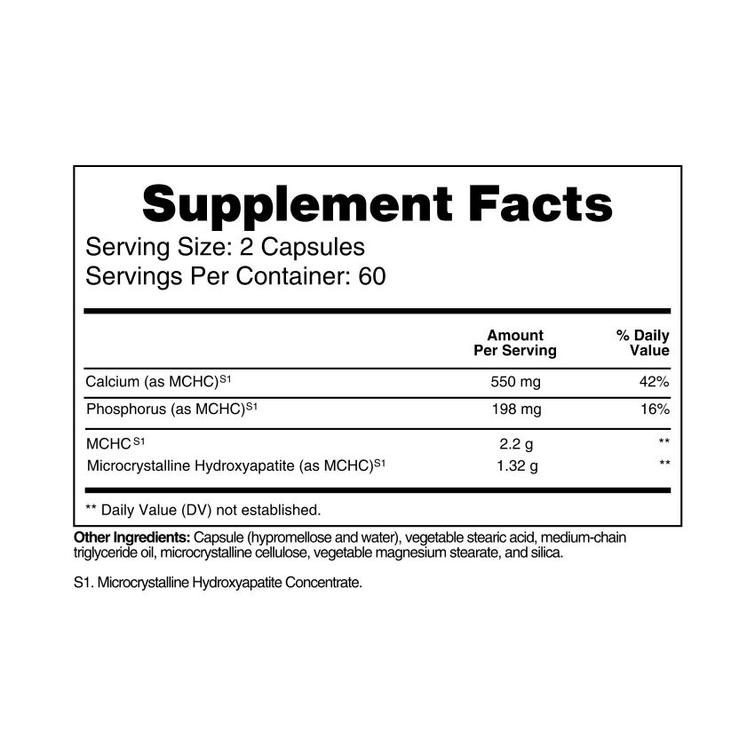 Ossogen 1100 Supplement Facts